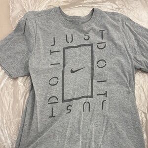 Nike Heather Gray Just Do It Men's Tee